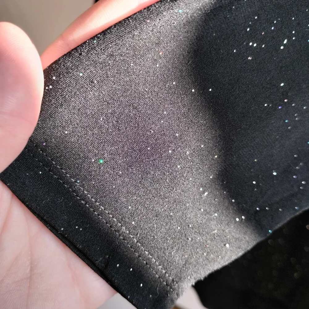 🌹The Quiet Luxury Collection🌹 H&M Black Jersey Sparkle Blouse - Picture 9 of 14